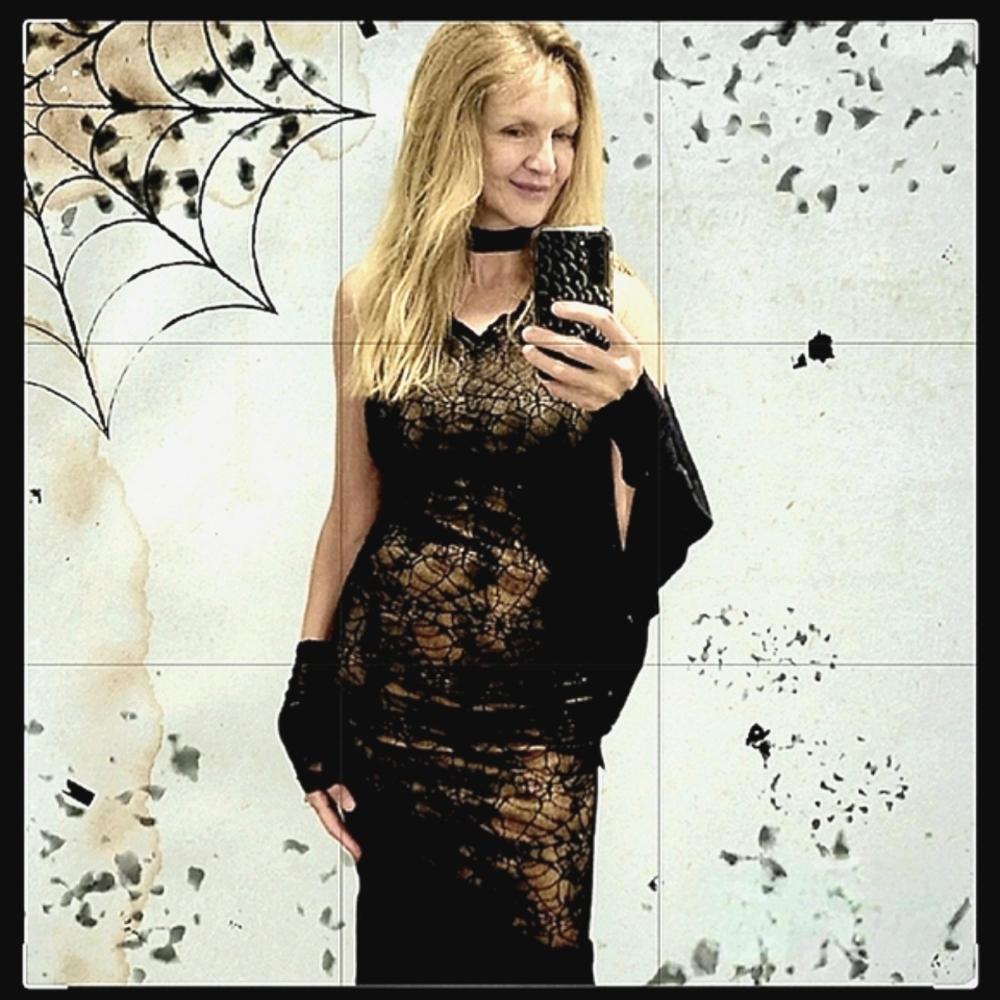 SEDUCTRESS OF THE WEB Adult Costume, Gothic Black, Lacy & Super Sexy! Sz… - Picture 2 of 10